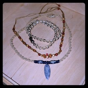 Macrame Beaded Necklaces